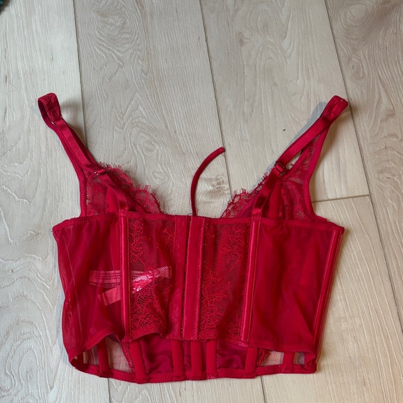 La SENZA Dream Angels Vibrant Red Corset - Picture 2 of 5
